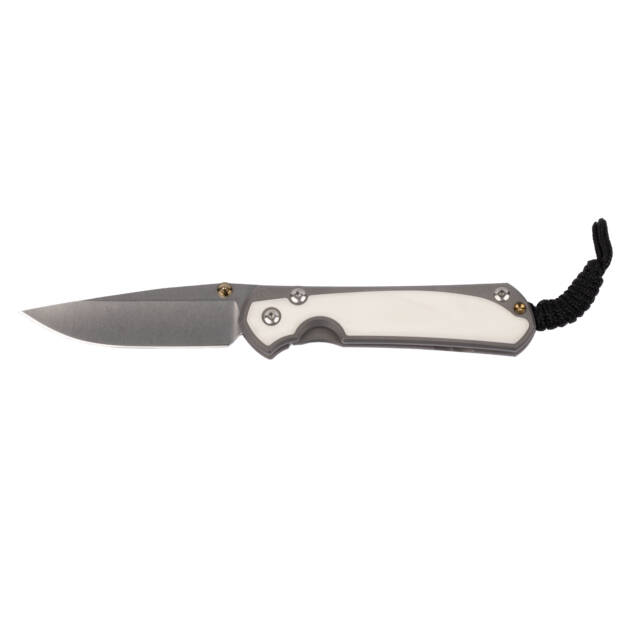 Chris Reeve Knives Small Sebenza 31 Inlay Drop Point Elforyn – S31-1602 (CPM S35VN, Titanium)