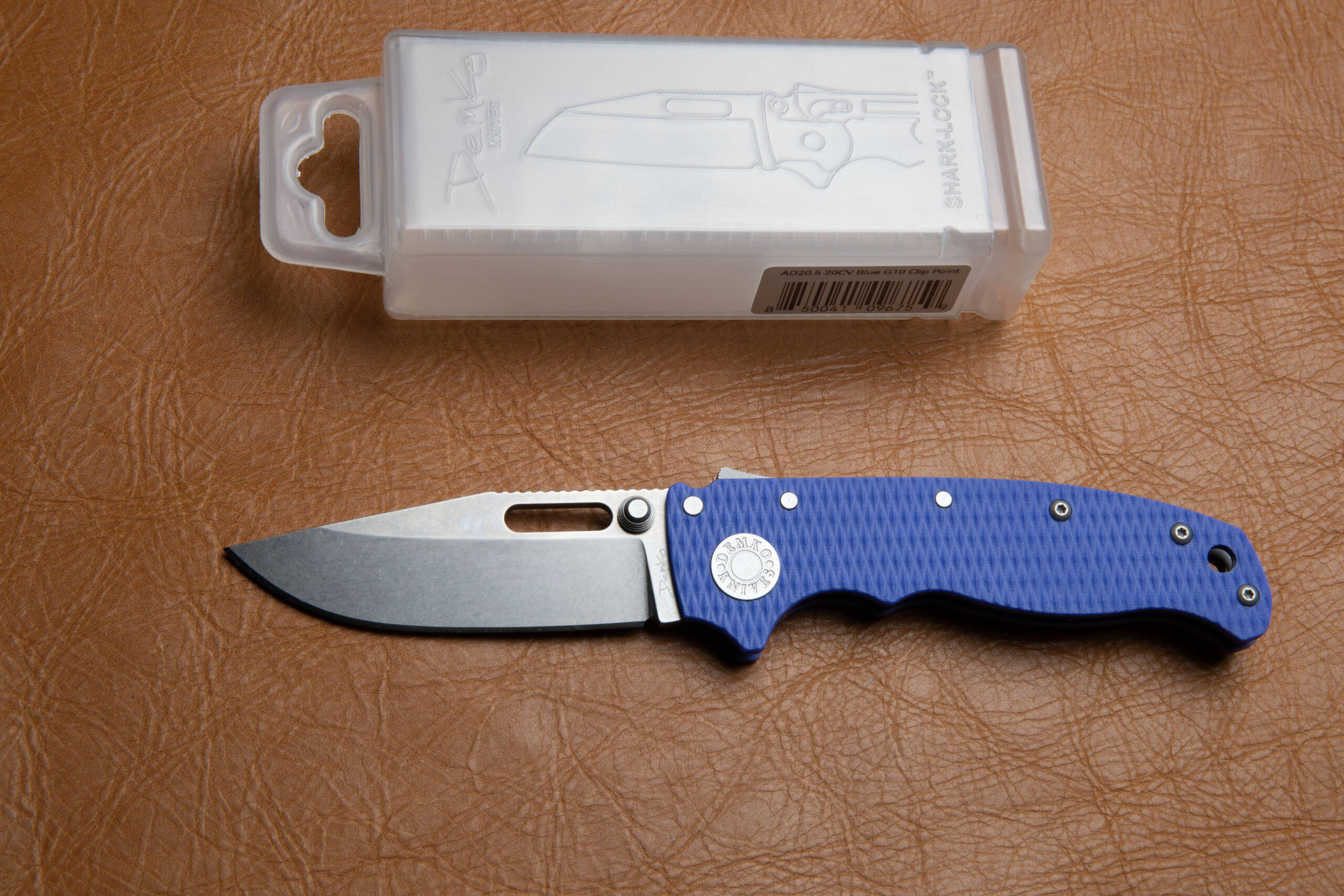 Demko Knives AD20.5 20CV Blue G10 Clip Point - Image 2