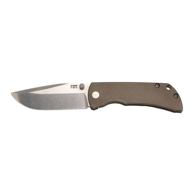 MCNEES Custom Knives MAC 2 / Satin Stonewashed Blade / Bronze Ano Handle