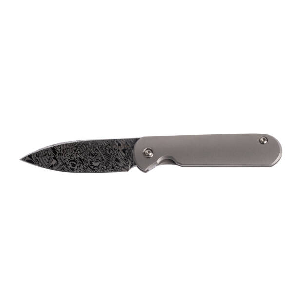 Gareth Bull Shamwari 3 Cheka Damasteel, Silver Spiro, Ti Clip