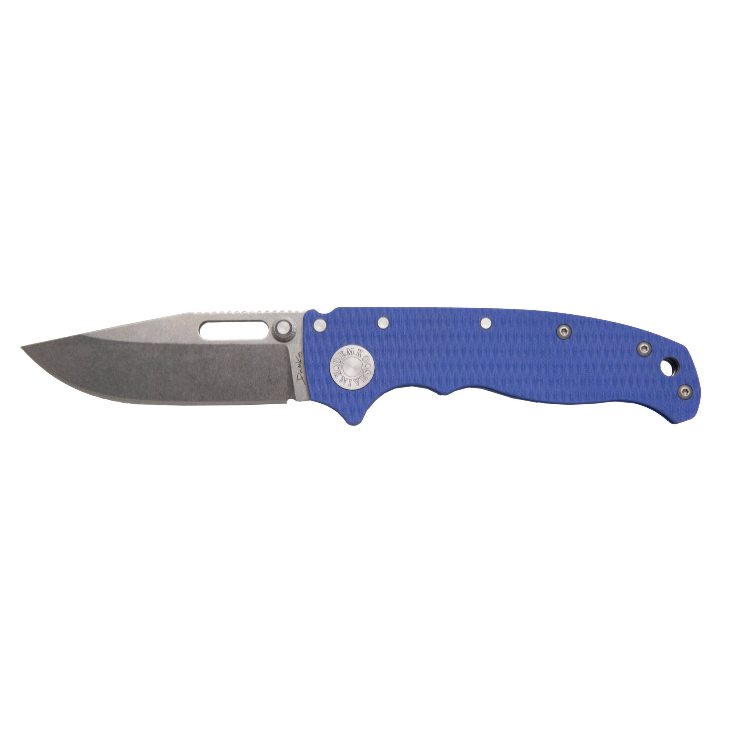 Demko Knives AD20.5 20CV Blue G10 Clip Point